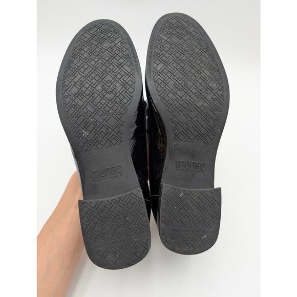 Munro Gryffin Bit Loafer Shoes Moc Toe Women's Leather Black Size US11M EU41.5 - Picture 8 of 15